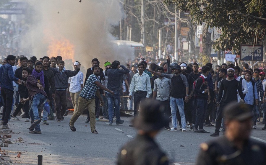 भारतमा विवादास्पद् नागरिकता सम्बन्धी कानुन विरुद्धको आन्दोलनमा ६ जनाको मृत्यु