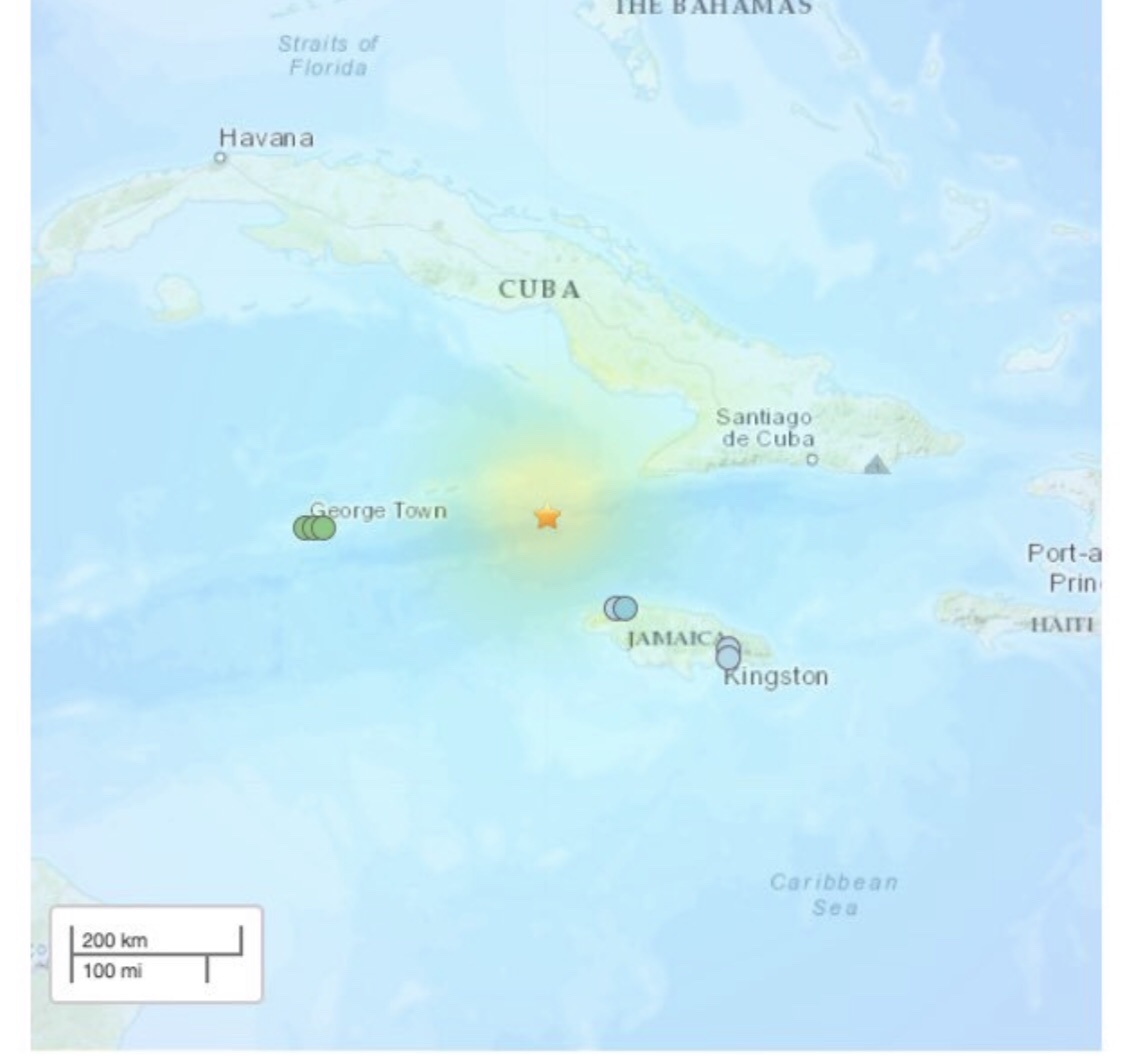 जमैकाको समुद्री तटमा ७ दशमलव ७ रेक्टर स्केलको भूकम्प: सुनामी अलर्ट जारी