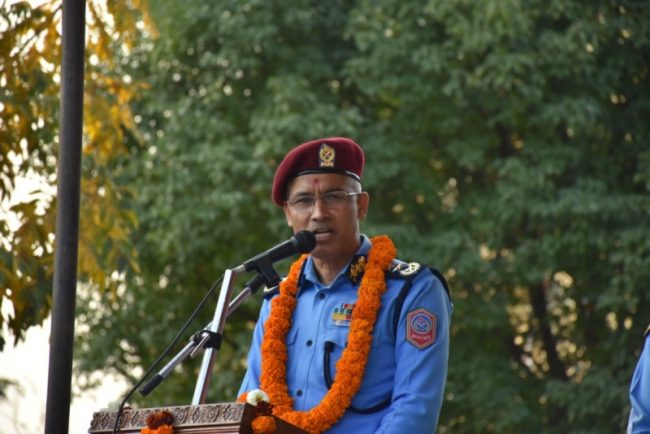 बागमती प्रदेशस्तरीय सुरक्षा गोष्ठीमा प्रहरी महानिरीक्षकको सम्बोधन