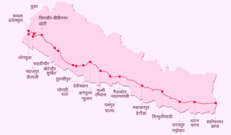 मदन भण्डारी राजमार्ग निर्माणका लागि जग्गाको समस्या