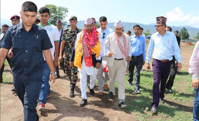 निर्माणाधीन अन्तर्राष्ट्रिय रङ्गशालाको अनुगमन तथा निरीक्षण