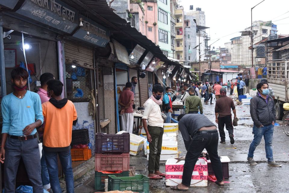 अनुगमनका क्रममा कालीमाटीका माछा व्यापारी भागाभाग