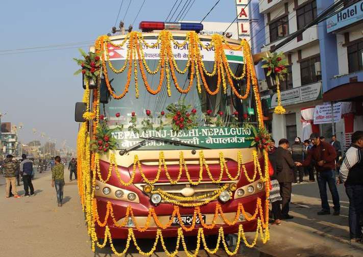 कोरोना महामारीपछि रोकिएको नेपाल–भारत मैत्री बस सेवा पुनः सुचारू