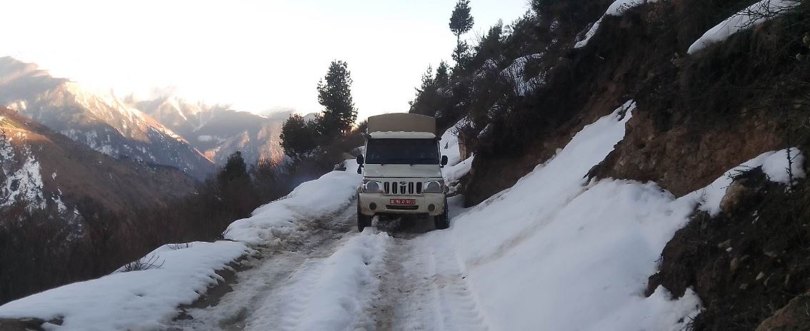 सीमा सुरक्षा गर्न हिउँमा गस्ती