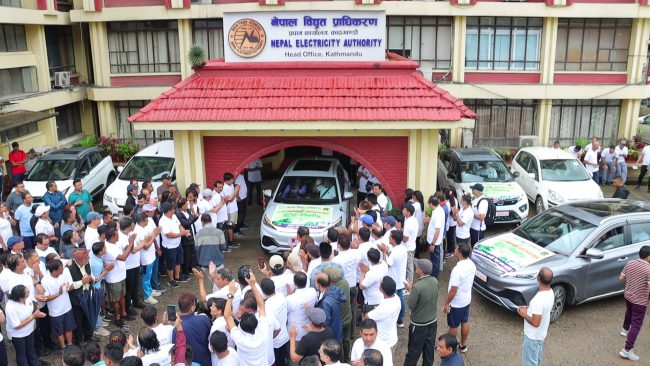 विद्युतीय सवारी साधनको प्रयोग प्रोत्साहन र प्रवर्द्धन गर्न र्‍याली