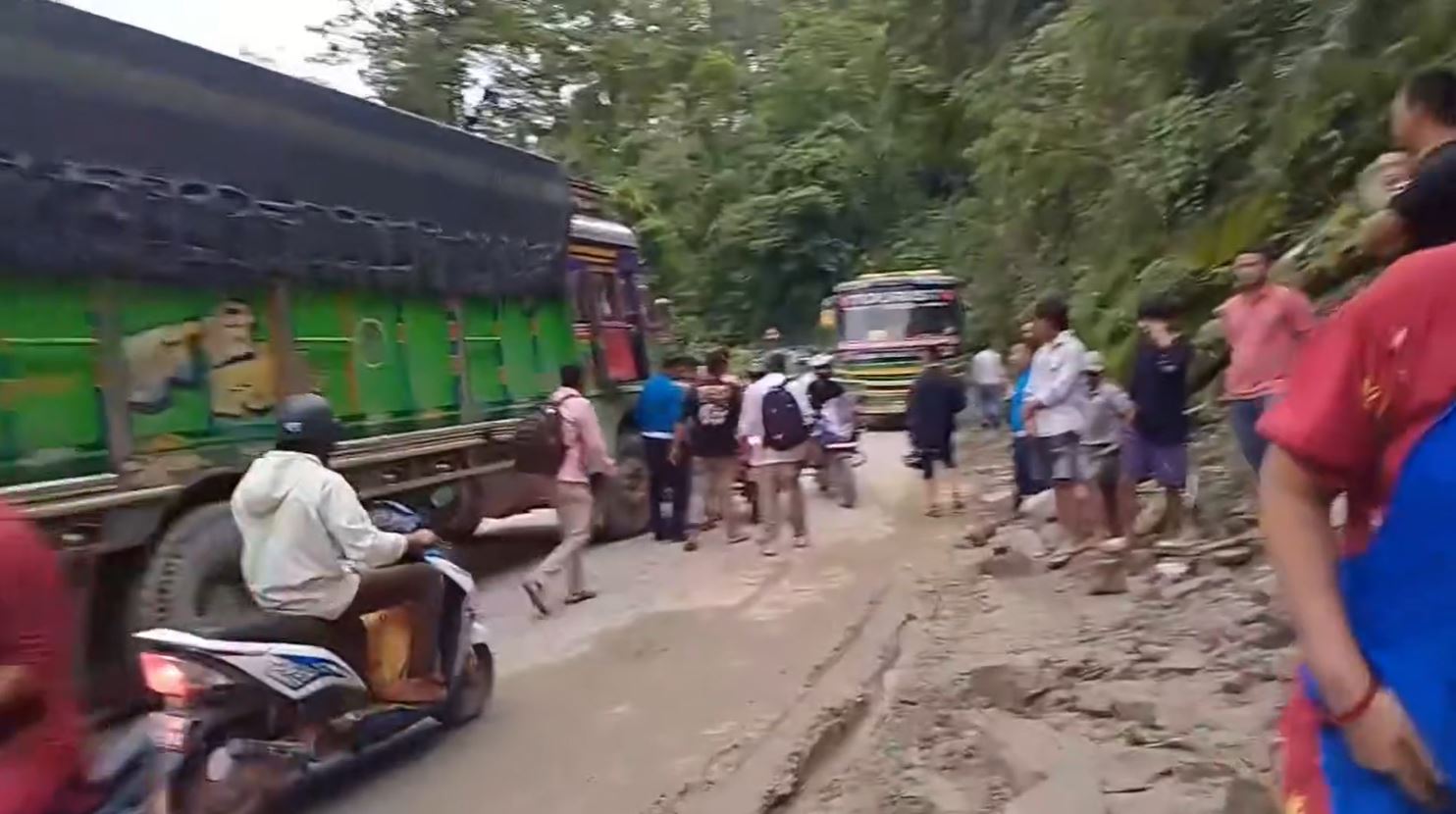 पाल्पामा ट्रक र स्कुटर ठोक्किँदा दाजुको मृत्यु, बहिनी गम्भीर