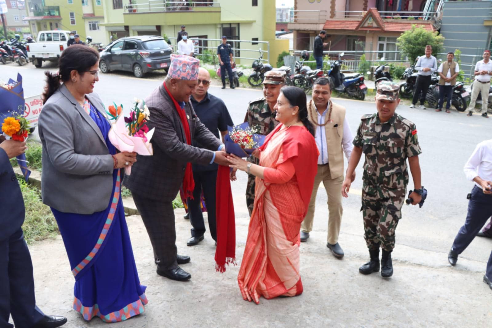 पूर्वराष्ट्रपति विद्यादेवी भण्डारीद्वारा सूर्यविनायक नगरपालिका र डोलेश्वरको अवलोकन