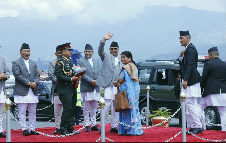 प्रधानमन्त्री ओली न्युयोर्क प्रस्थान