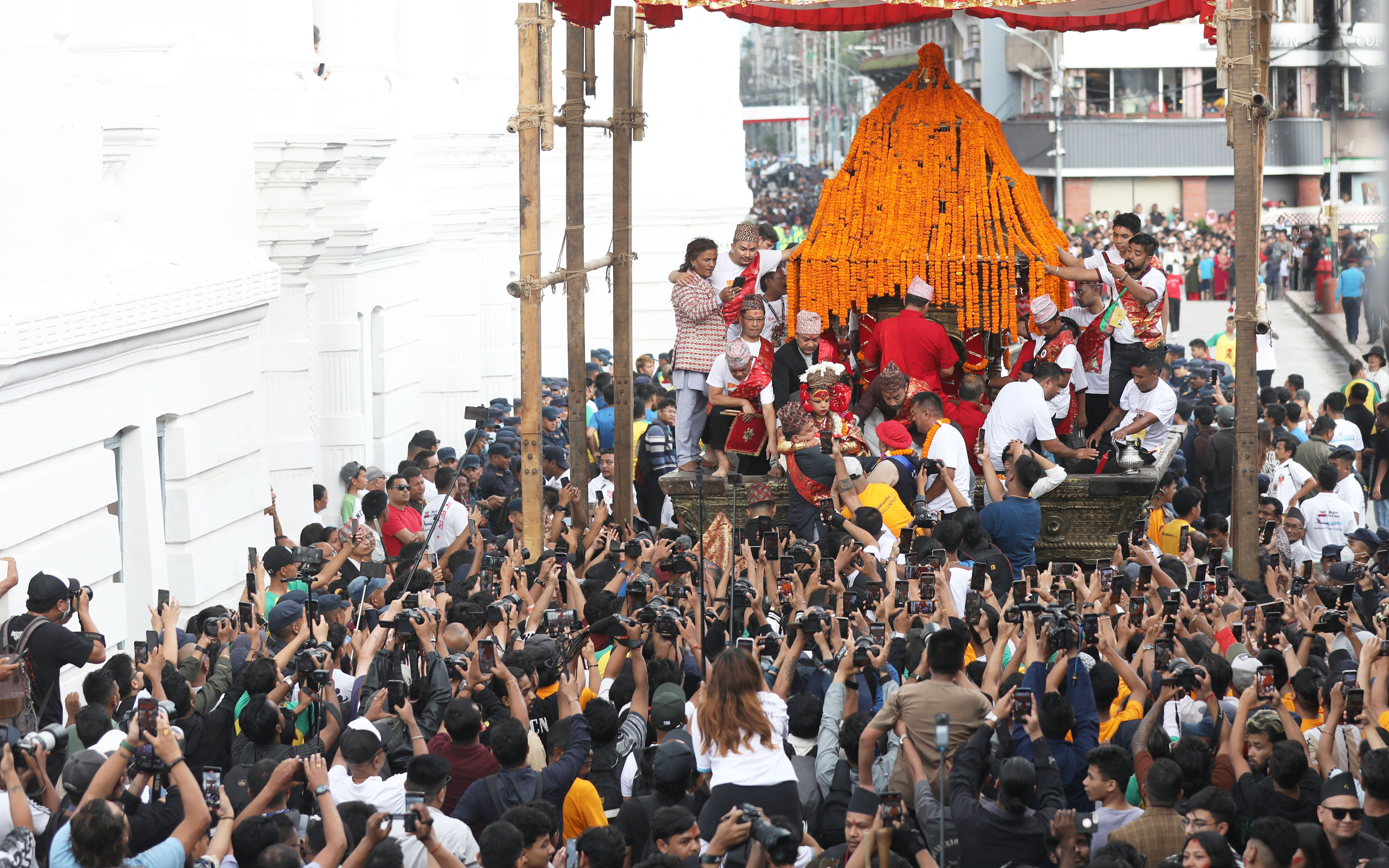 वसन्तपुरमा इन्द्रजात्राको रौनक (फोटोफिचर)