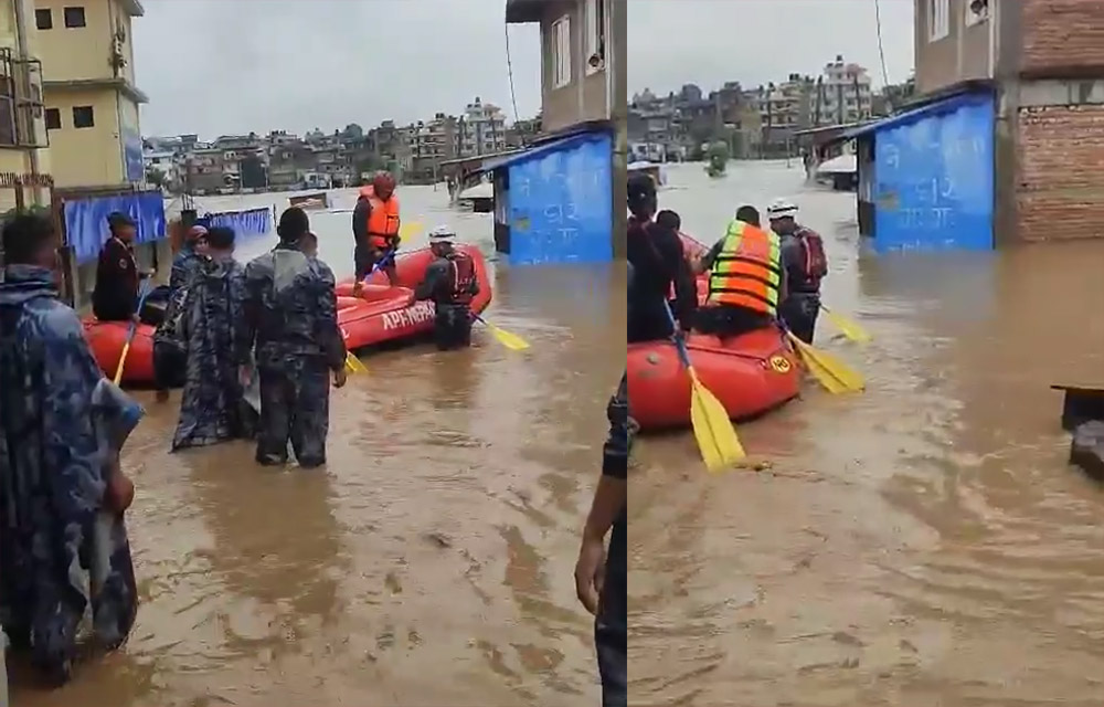 बाढी-पहिरोमा उद्धारको लागि १६ सय ३० सशस्त्र प्रहरी परिचालित