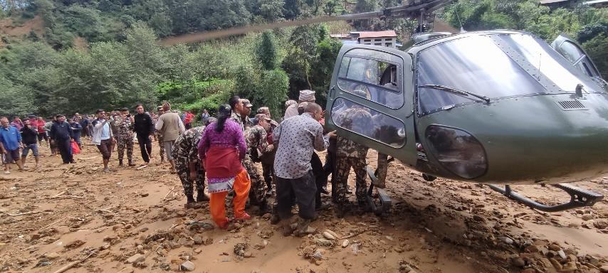 काभ्रेबाट मात्रै सेनाले गर्‍यो हेलिकप्टरमार्फत ८ सयको उद्धार