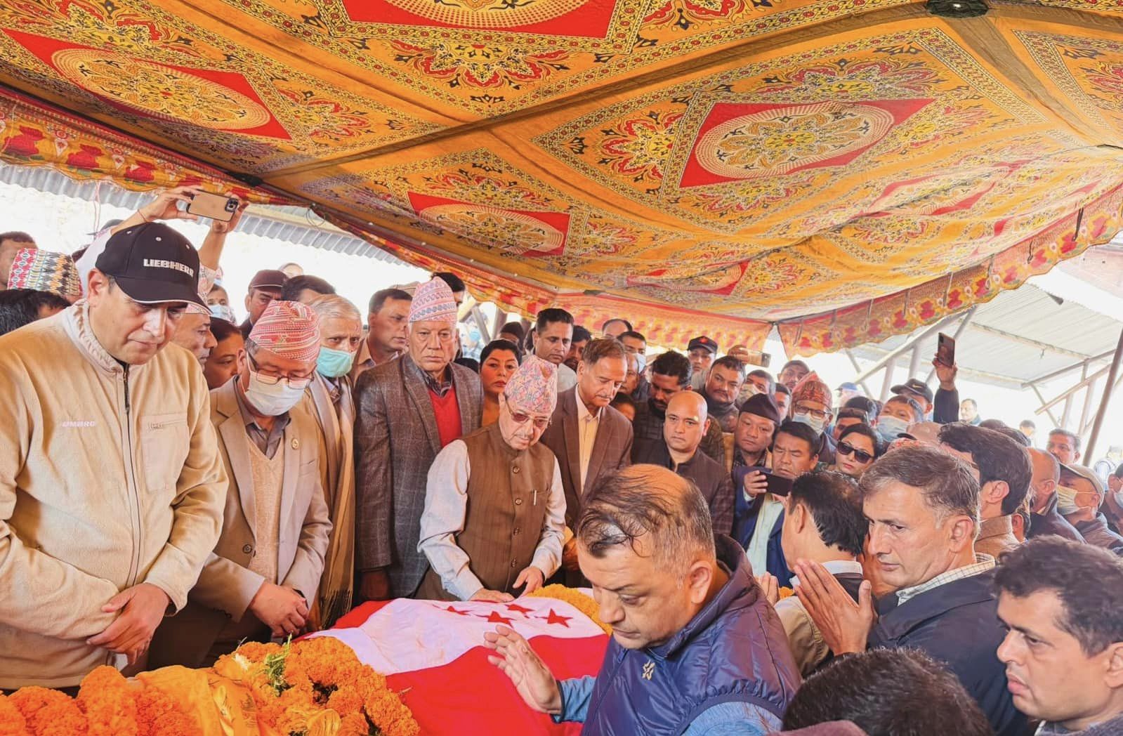 पर्यटन व्यवसायी वाग्लेको अन्त्येष्टि, कांग्रेस नेताद्वारा श्रद्धाञ्जली व्यक्त