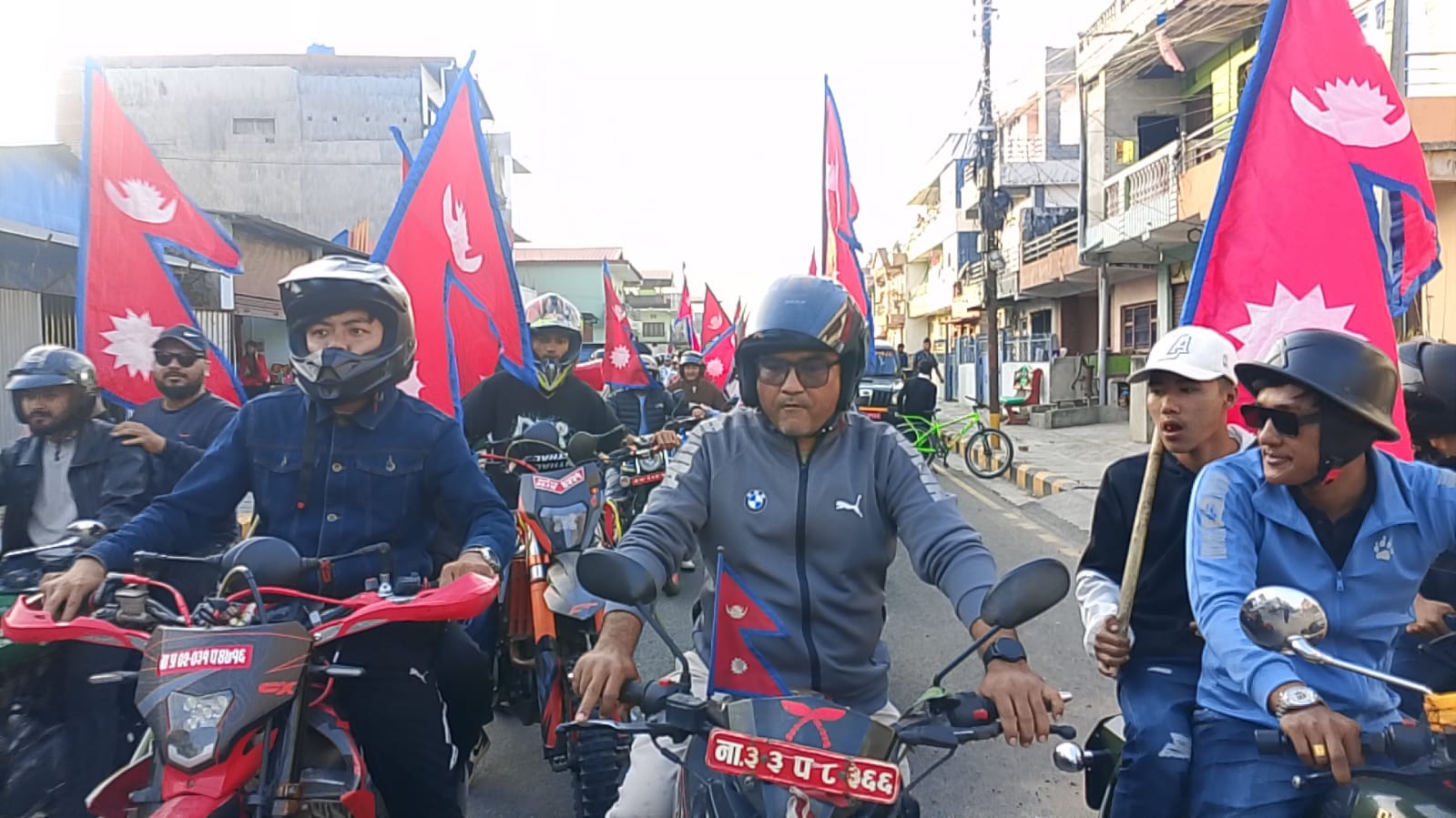 हेटौंडामा राप्रपाको मोटरसाइकल र्‍याली