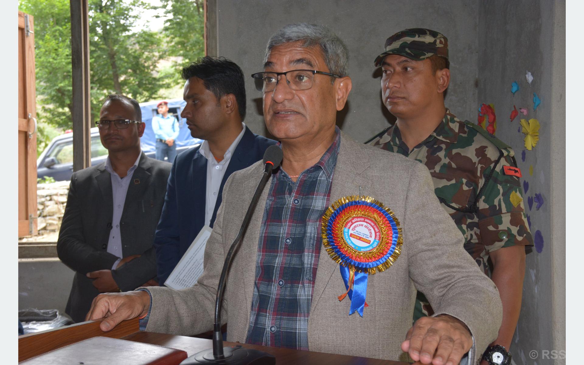 मनसुनजन्य विपद्बाट क्षतिग्रस्त निजी आवास पुनःनिर्माण सुरु