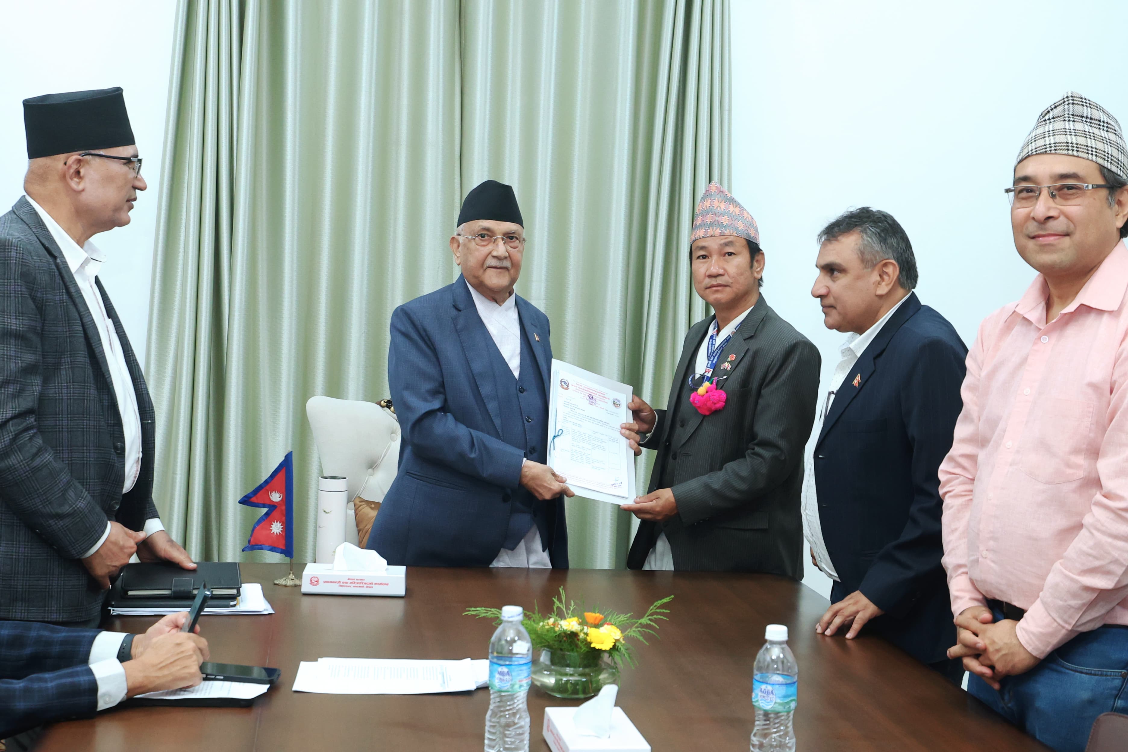 धरानवासीलाई खानेपानीको प्रबन्ध गर्ने प्रक्रिया अघि बढ्यो: प्रधानमन्त्री