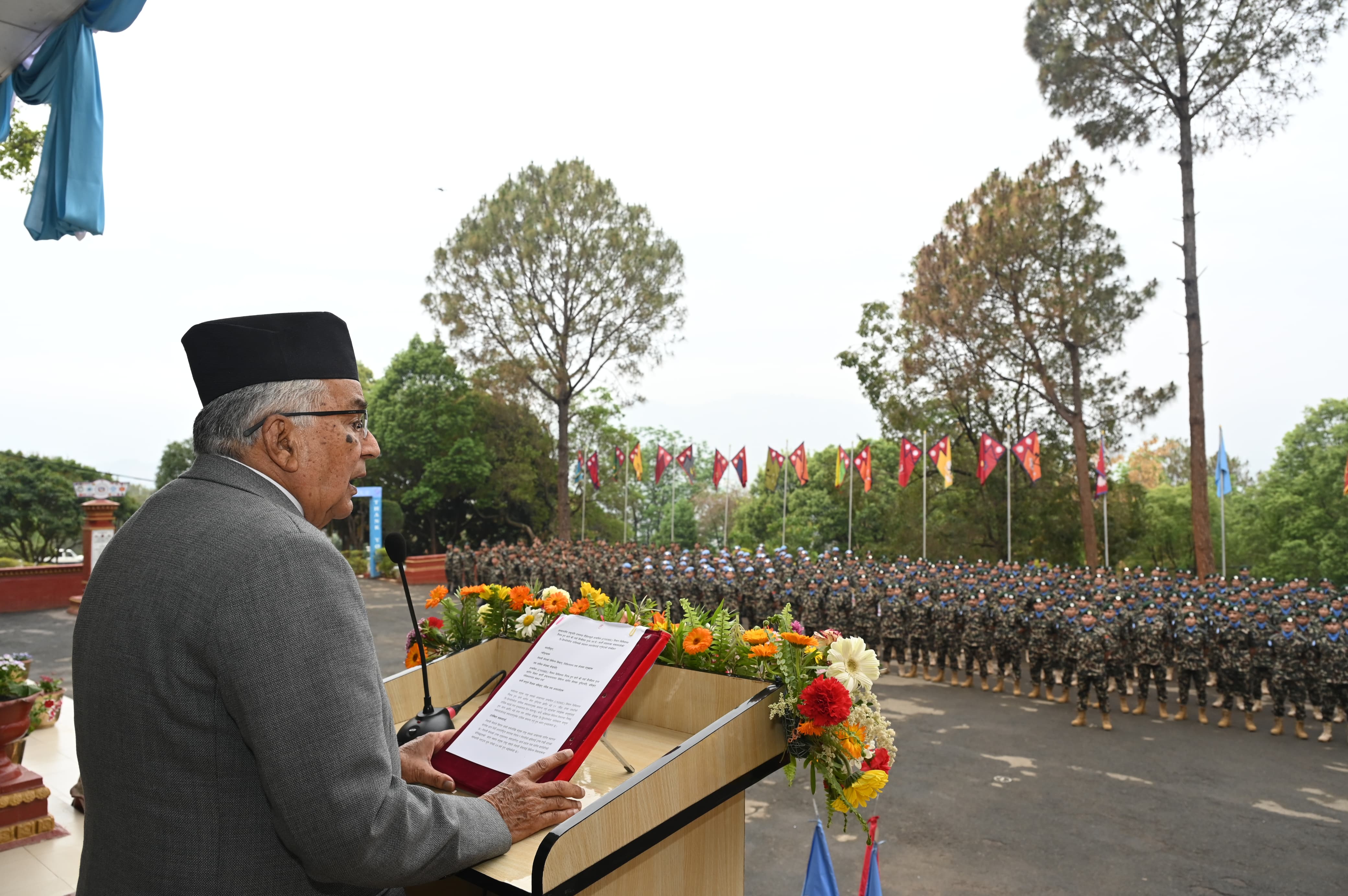 १ लाख ५८ हजार बढी शान्ति सैनिकले देशको इज्जत बढाएका छन्ः राष्ट्रपति